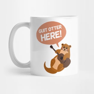 Otter Lover | Guitarist Gift Ideas | Funny Puns Jokes Mug